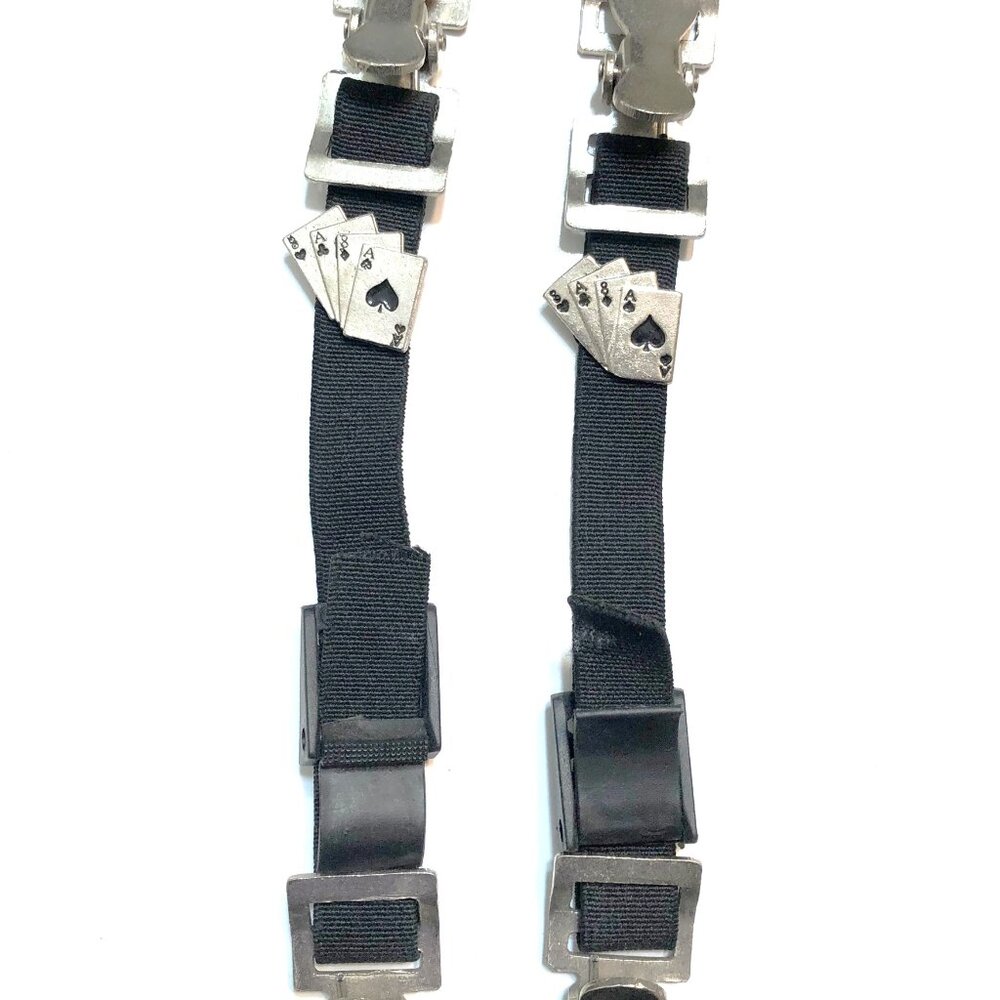 Tennessee Leather Unisex Ace of Cards Motorcycle Riding Pant Alligator Clips